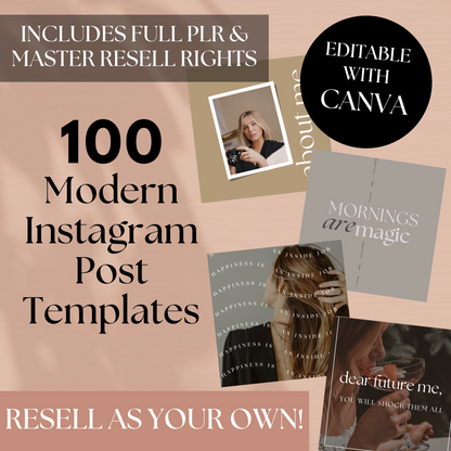 100 Modern Instagram Post Templates